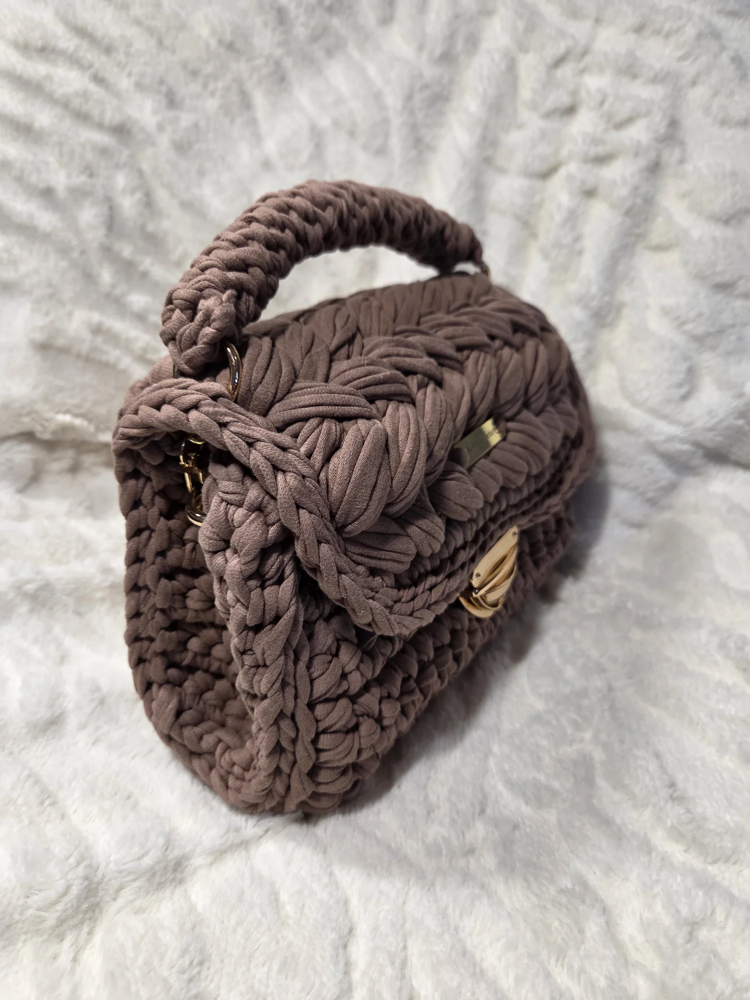 Sac Nina taupe vu de profil