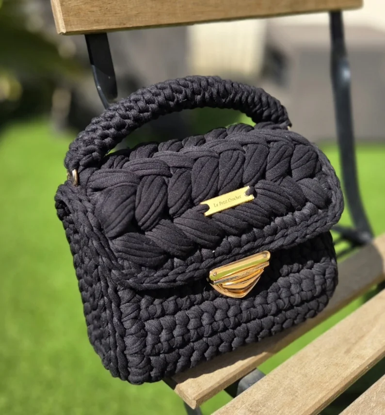 Sac Nina gris anthracite au crochet